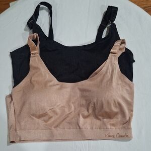 Vince Camuto Set Black and Tan Intimates Bras Size XL